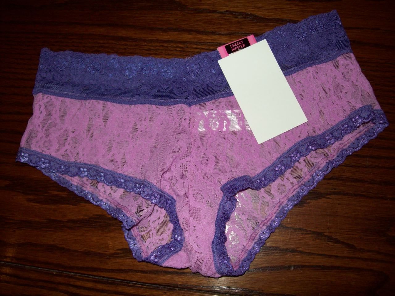 NWT MAIDENFORM STRETCH LACE CHEEKY HIPSTER PANTIES 40808 API PINK/PPL
